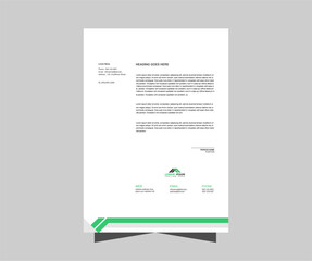 Business letterhead template design for company or office. Minimal style letterhead template. Simple and clean professional corporate letterhead layout.