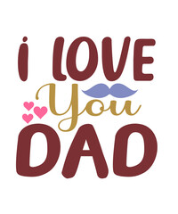 Obraz premium Dad vector typography design