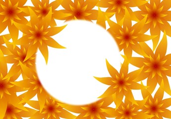 Abstract floral frame.