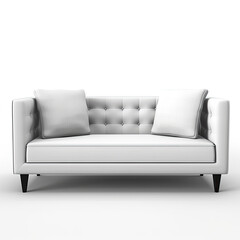 Fototapeta premium Modern Sofa, retro vantage armchairs cutouts single seat sofas