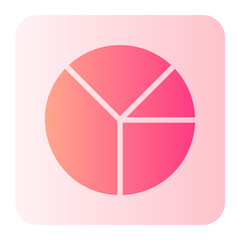 pie chart gradient icon