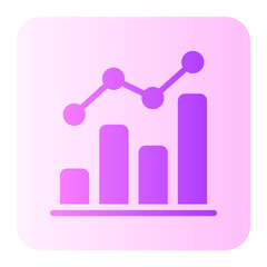 statistics gradient icon
