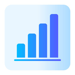 bar chart gradient icon