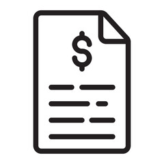 invoice line icon