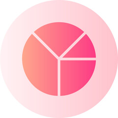 pie chart gradient icon