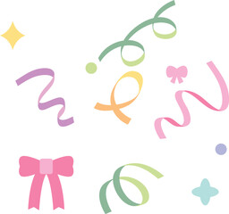 A set of various vector ribbons.