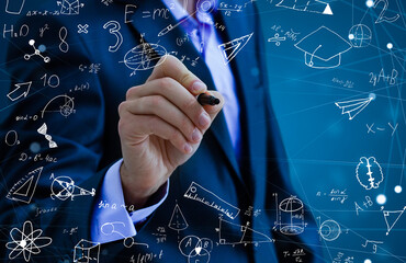 mathematics formulas, high education concept