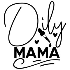 Essential oil isolated typography design