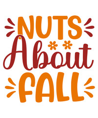 Fall vector typography design