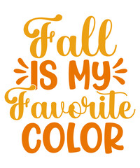 Fall vector typography design