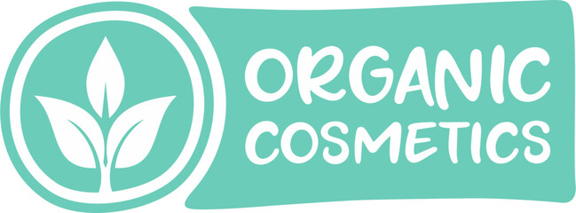 Organic cosmetics label, Vector health and beauty care logo vector, Hand drawn tags and elements for organic cosmetics, natural products