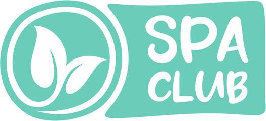 SPA club label, Vector spa and beauty care logo, Hand drawn tags and elements for natural cosmetics, natural products
