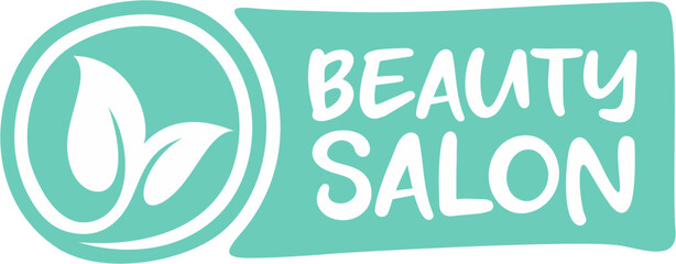 Beauty salon label, Vector health and beauty care logo, Hand drawn tags and elements for natural beauty salon, natural products