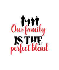 Family lettering quote design
