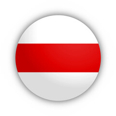 Flaga Wolnej Białorusi Przycisk. Białoruś Przycisk. Flaga Białorusi