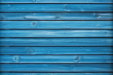 New blue wood with horizontal boards - wallpaper - texture