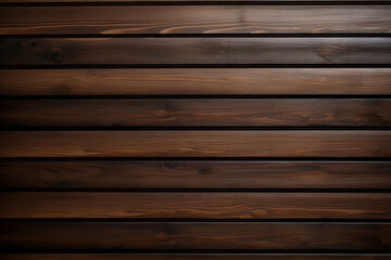 Obraz premium New dark brown wood with horizontal boards - wallpaper - texture