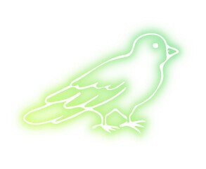 Fototapeta premium Collection of animal neon