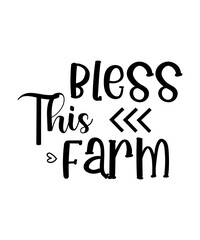 Farm isolated typography design