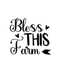 Farm isolated typography design