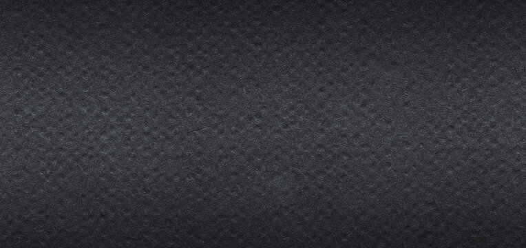 Panoramic black metal background and texture.