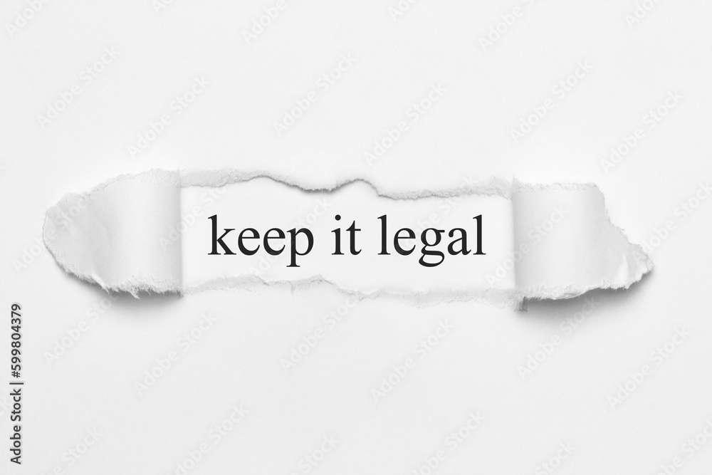 Poster keep it legal	