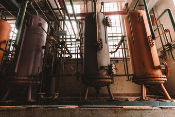 Old an rusty abandoned industrial factory, Lost Place