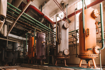 Old an rusty abandoned industrial factory, Lost Place