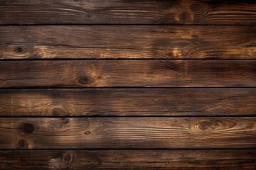 Obraz na płótnie Canvas Old dark brown wood with horizontal boards - wallpaper - texture