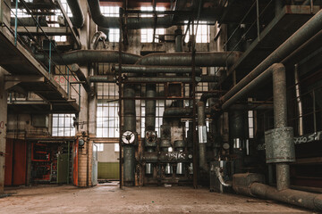 Old an rusty abandoned industrial factory, Lost Place