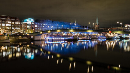 Fototapeta premium Christmas celebration in Germany city Bremen