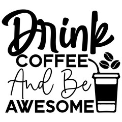 funny coffee lettering quote design
