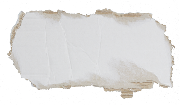 kraft corrugated paper on transparent background png file