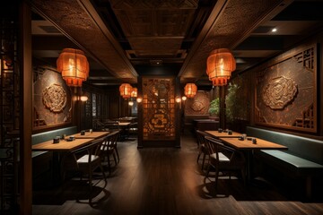 Asian restaurant. Generate Ai