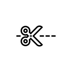 scissors sign symbol vector