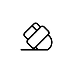 eraser sign symbol vector