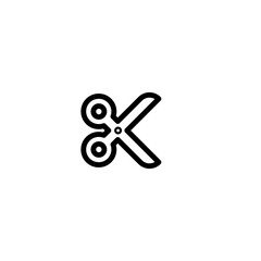 scissors sign symbol vector