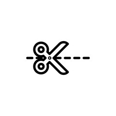 scissors sign symbol vector