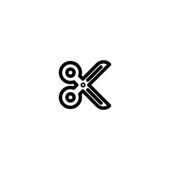 scissors sign symbol vector