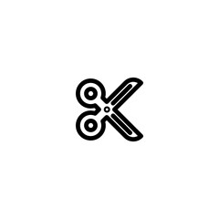 scissors sign symbol vector