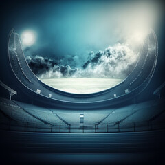 Fototapeta na wymiar soccer stadium, generative Ai 