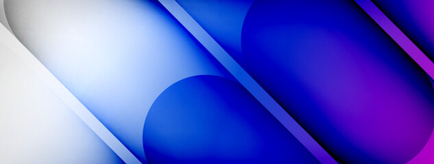 Light geometric abstract background with lines, circles