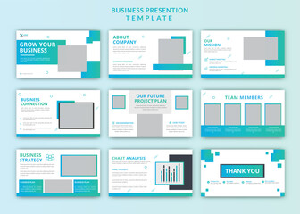 Fototapeta na wymiar Creative business marketing presentation templates editable powerpoint slides presentation design