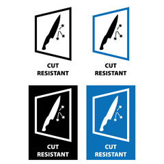 Cut Resistant umbrella vector information sign vertically