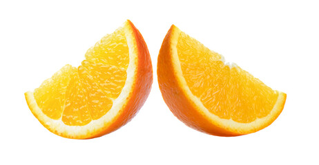 orange slice on transparent png