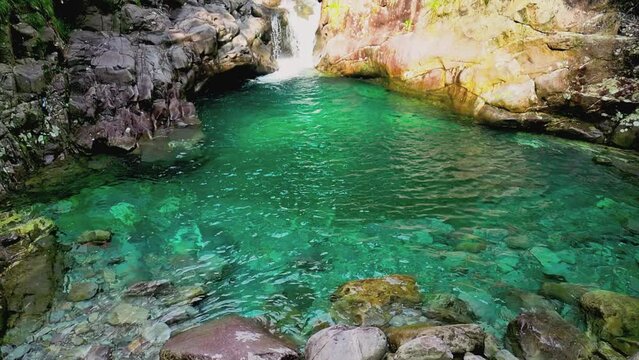 Mountain streams and waterfalls