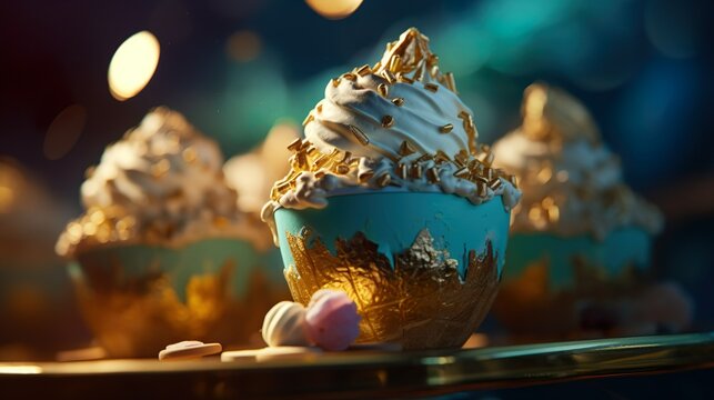 Cup of ice, Ai generated