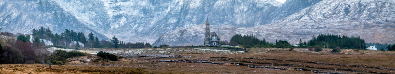 Church of the Sacred Heart, Dunlewey close to Mount Errigal in County Donegal - Ireland