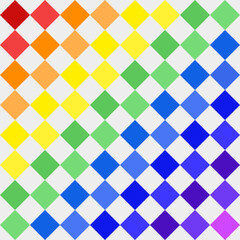 Rainbow diamond geometric shapes pattern background. Vector Background.