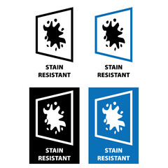Obraz na płótnie Canvas Stain Resistant umbrella vector information sign vertically
